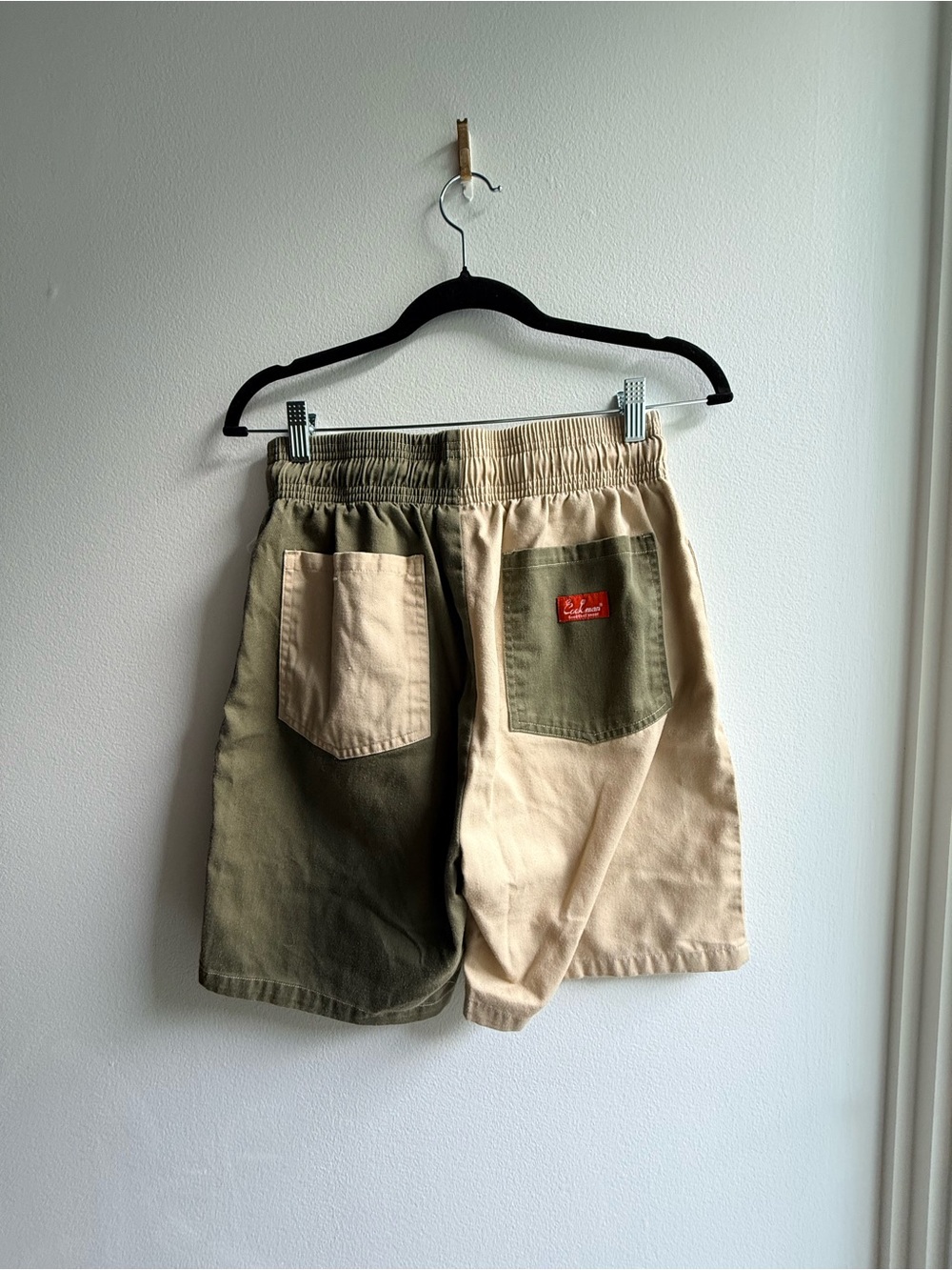 Unisex Chef Short Pants 2 tone olive/tan cookman